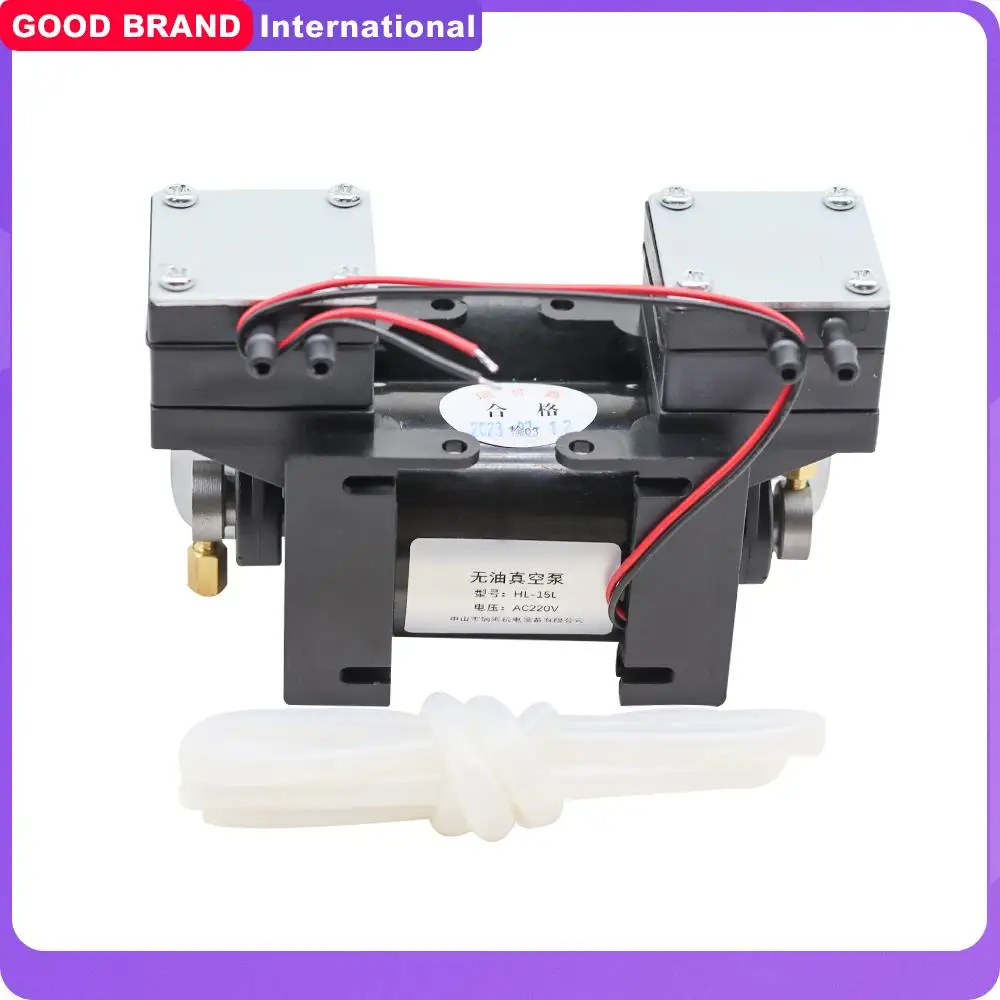 12V/220V High Positive Negative Pressure Vacuum Pump Large  Beauty Instrument Mute Double Head Diaphragm Pump Micro Air Pump