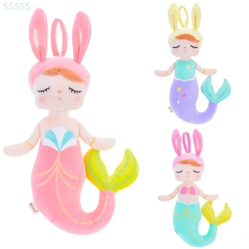 Metoo Angela Mermaid Rabbit Plush Stuffed Doll Kids Birthday Holiday Gifties for Girls Angela Metoo Peluches Personalized Toys