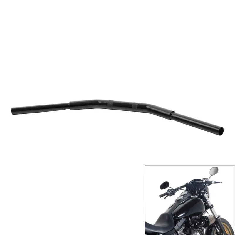 

Motorcycle 1.25" Handlebar Bars Drag Bar Fit For Harley Softail Dyna TBW Gloss Black