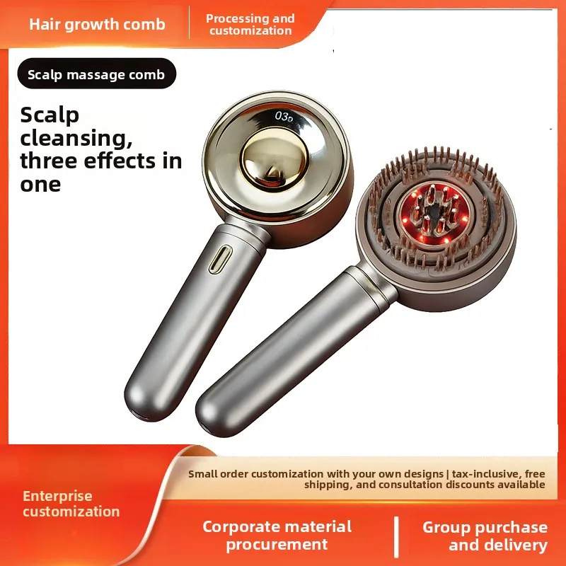 Cross-border Scalp Care Massage Comb Red Light Anti-loss Hair Growth Instrument Head Medicine Device