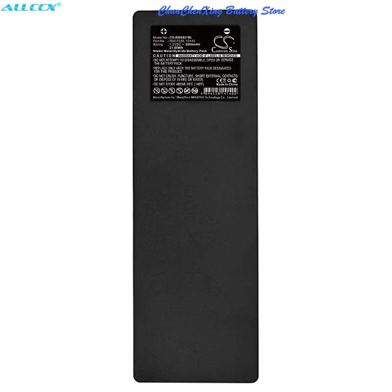 OrangeYu 3000mAh Battery RSC7220 for Scanreco BS590,FBS590,Kranfunksteuerung 590,592,790,960,Marrel 500,RC400,RC590,RC960