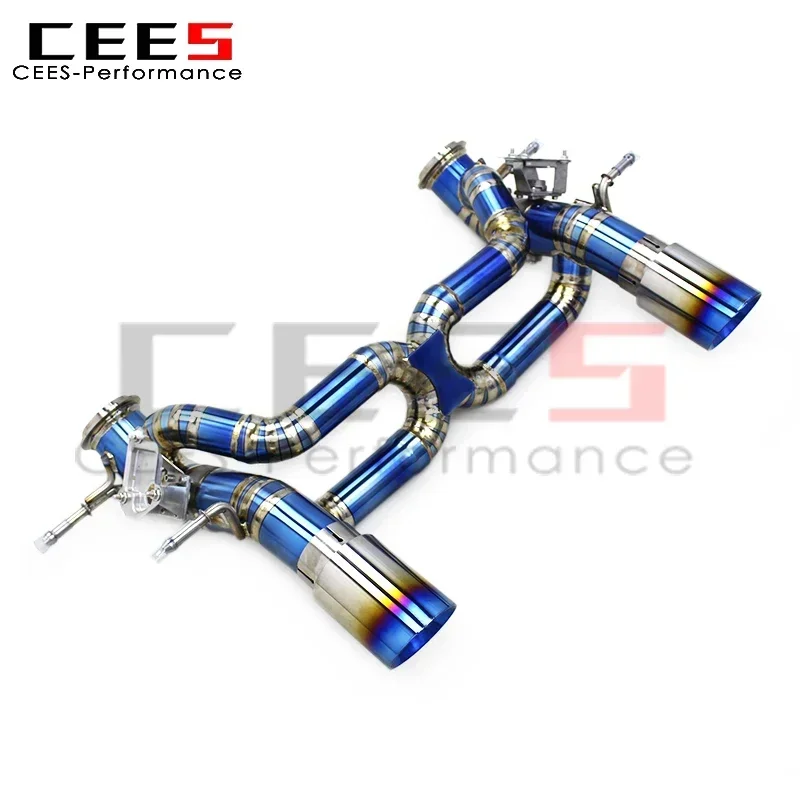 cees Catback Exhaust for Maserati MC20 3.0T 2020-2024 Performance Titanium Straight Pipes Muffler with Valve Exhaust System