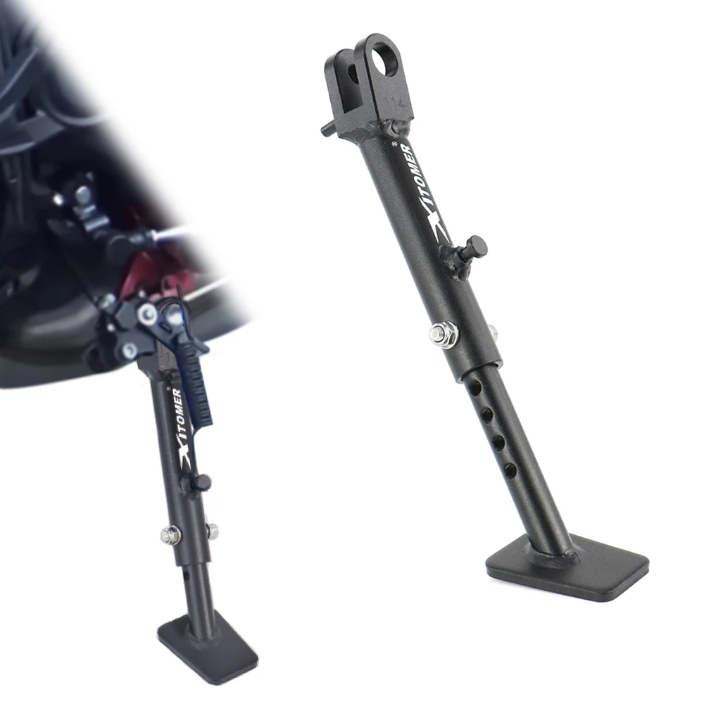 

For Kawasaki Z900RS ZR900 2018 2019 2020 2021 2022 2023 2024 Motorcycles Steel Adjustable Kickstand Side Stand Support Bracket