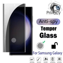 Tempered Glass Anti-Spy For Samsung Galaxy S23 S22 S21 Ultra Plus Phone Privacy Screen Protector For Note 20 Full Cover S 23 5G