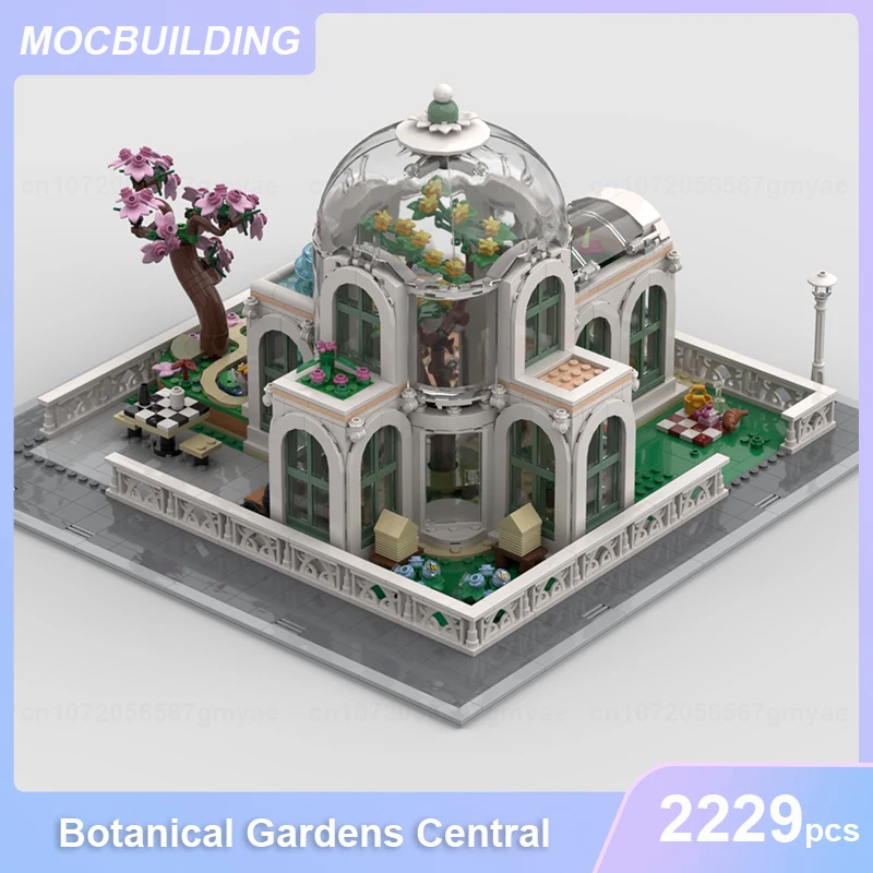 Giardini botanici centrali modulari MOC Building Blocks fai da te assemblare mattoni architettura del paesaggio giocattoli educativi regali 2229 pezzi