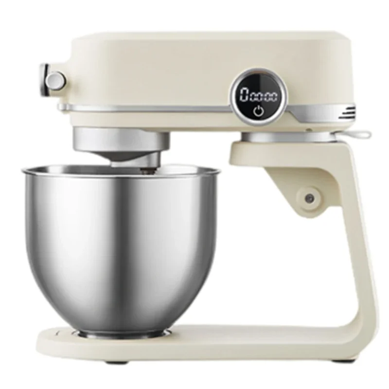 Pengaduk adonan rumah tangga 5.2L, mesin pengaduk adonan multifungsi komersial kecil senyap untuk memanggang susu segar dan adonan