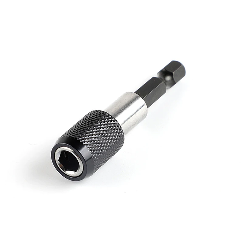 Adaptateur magnétique à changement rapide pour perceuse électrique, porte-embout de tournevis, tige hexagonale 1/4, dégagement, 60mm