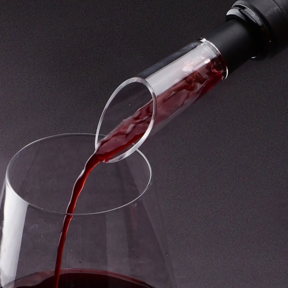 

5 in1 Electric Wine Bottle Opener Foil Cutter Pourer Stopper Wine Opener Set Vacuum Stoppers Automatic Corkscrew Kitchen Tools