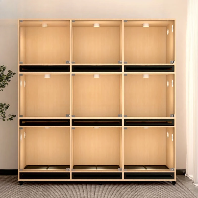 Dog cage stainless steel display cabinet for cat and dog integrated cage pet store