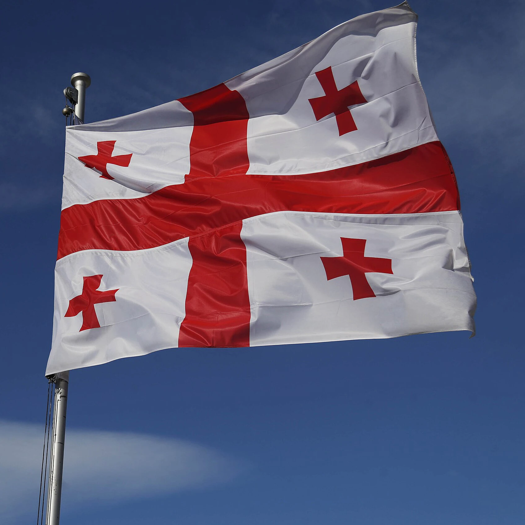 Georgia Flag Polyester Printed 60x90cm 90x150cm Georgian National Banner for Home Decor