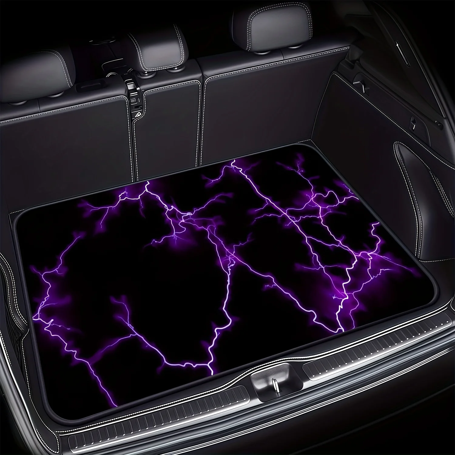 1pc Universal Car Trunk Mat | Durable And Affordable Polyester Fiber, Ideal For Enhancing Car Space And Travel Essentials