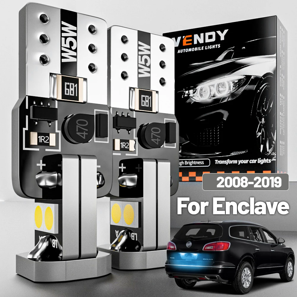 

2pcs LED License Plate Light For Buick Enclave 2008-2019 2009 2010 2011 2012 2013 2014 2015 2016 2017 2018 Canbus Accessories