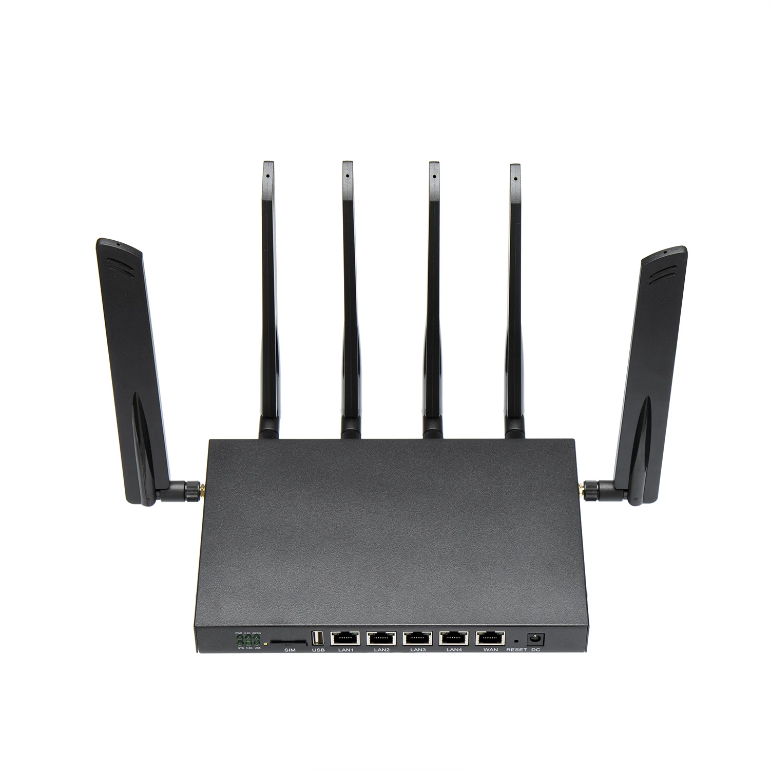 4G 5G SIM Card Wifi Wireless Router OpenWrt 1200Mbps 2.4G 5G Dual-Band MT7621 Gigabit Port Support RM502Q EM12-G EP06-A Module