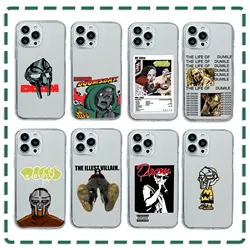 Fashion MF DOOM Hot Singer Phone Case For iPhone 15 14 13 12 11 Mini Pro Max X XR XSMax 6S 6 7 8 Plus SE20 Transparent Cover