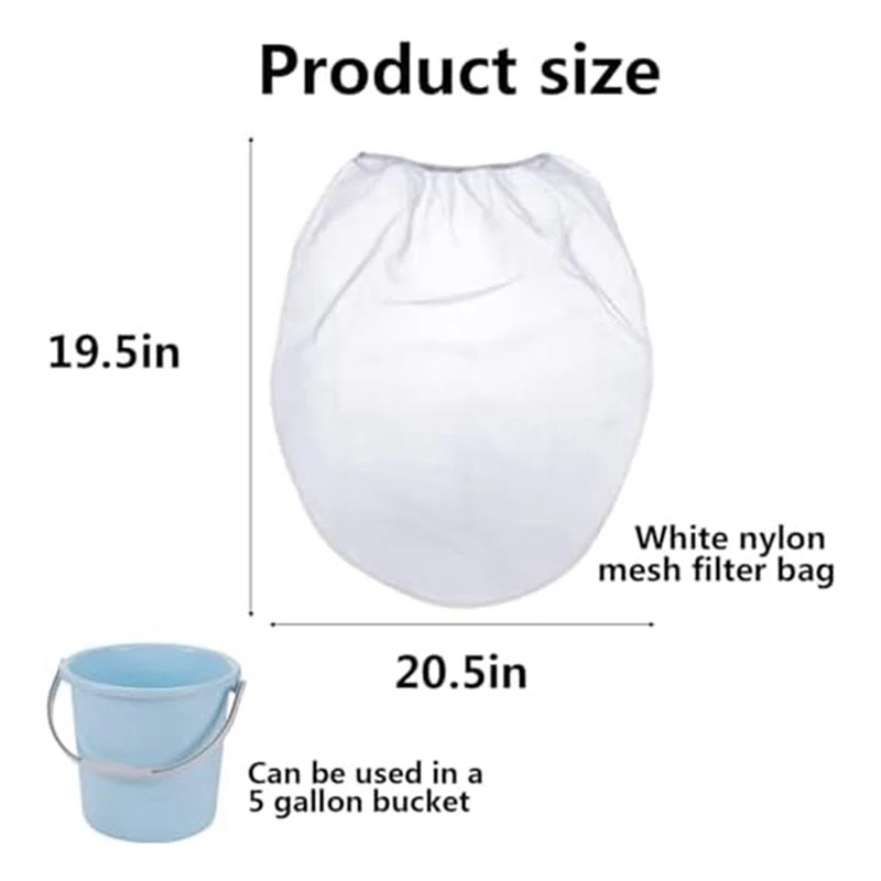 Saco de filtro de tinta Pacote com 26 sacos de filtro de tinta Filtro de tinta superior flexível de 5 galões