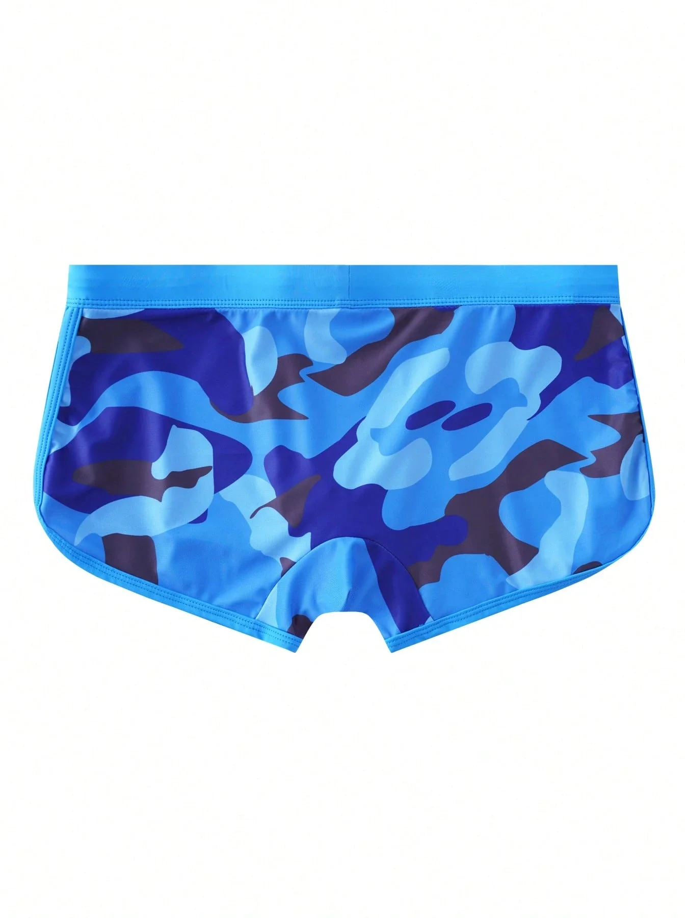 

Мужские плавки с камуфляжным принтом, боковыми разрезами и завязками на талии