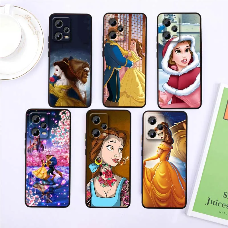 

Beauty and the Beast Shell For Xiaomi Redmi Note 15 14 13 12 12S 11E 11 11S Pro Plus 4G 5G Black Soft TPU