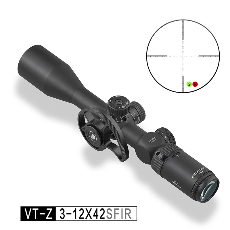 OPT New Scope 3-12x42 25.4mm Tube Dia with Side Wheel Scope, Second Focal Plan, With free Ring Mount