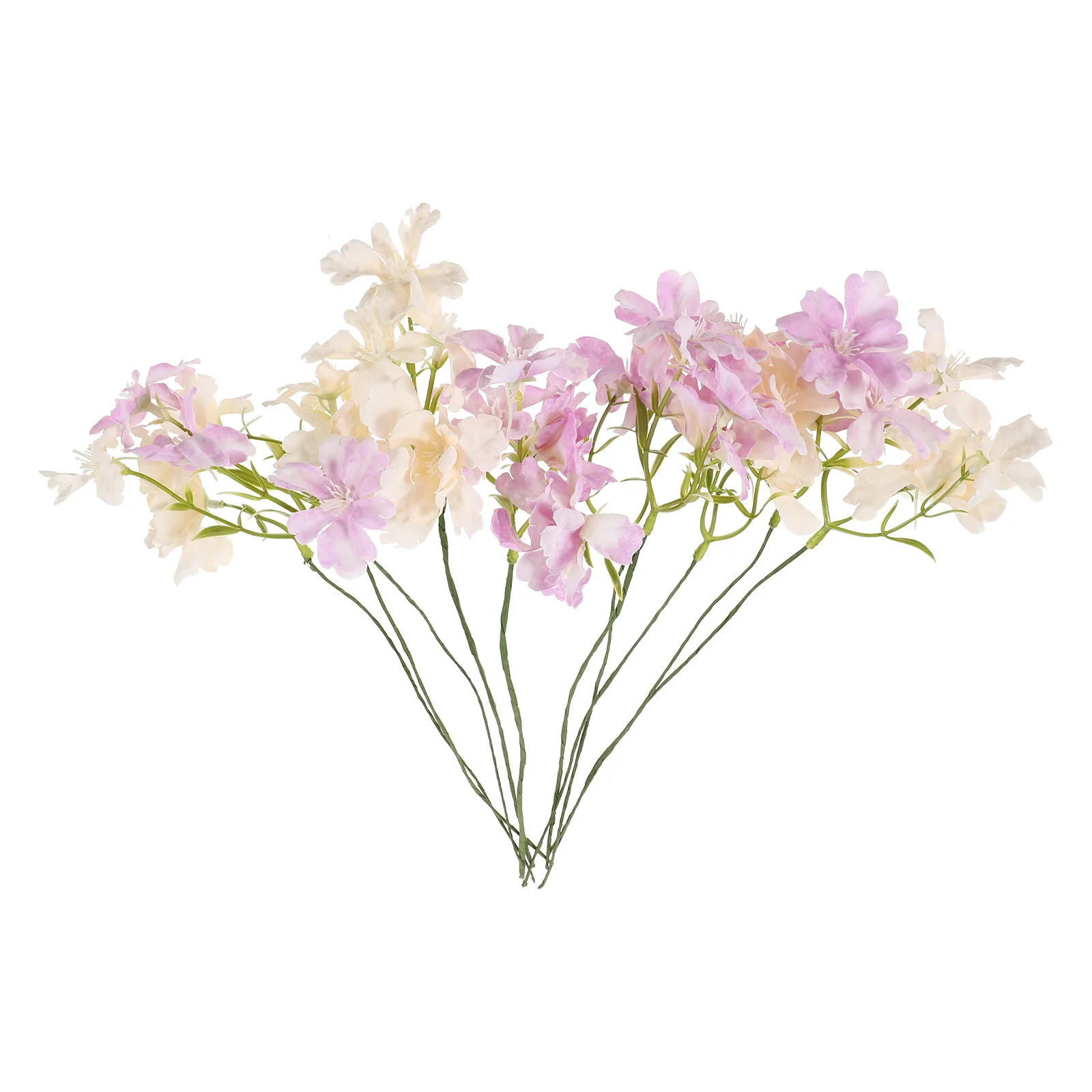 

10Pcs Simulated Flower Stems Artificial Flower Decor for Home Office Hotel Coffee Shop Wedding Party DIY Arrangement