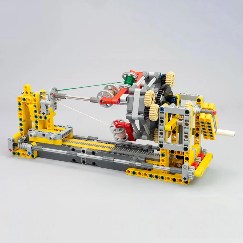 MOC Manual Braiding Machine Building Blocks Model Woven Machine DIY Handmade colored rope Bricks Kit Kids Toys Christmas Gifts