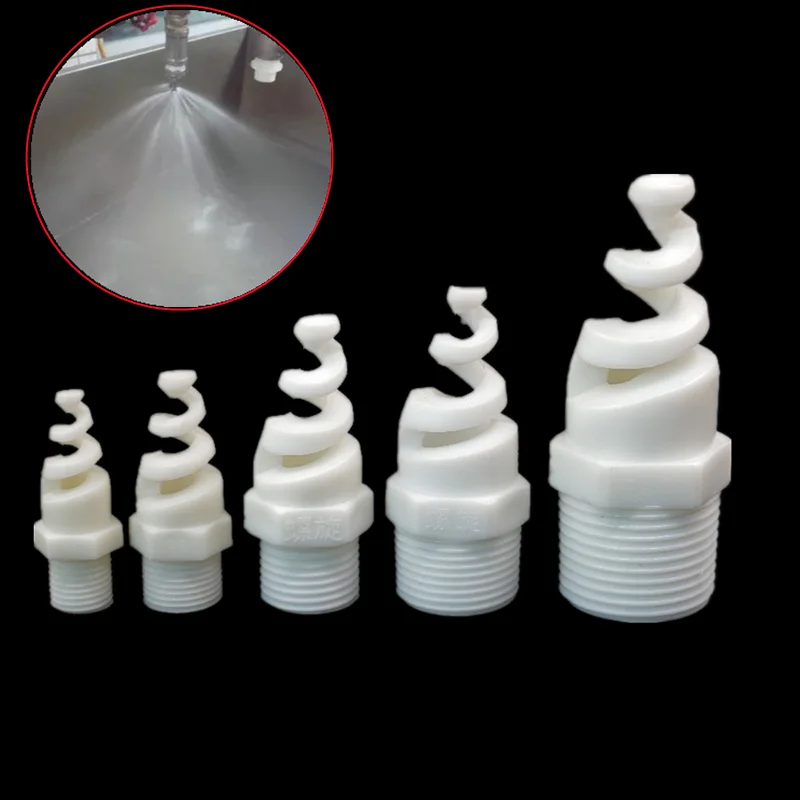 5/10pc Spiral Cone Atomization Nozzle Spray Sprinkler Head 1/2”Male Thread Industrial Spray Dust Remove Nozzle Garden Irrigation