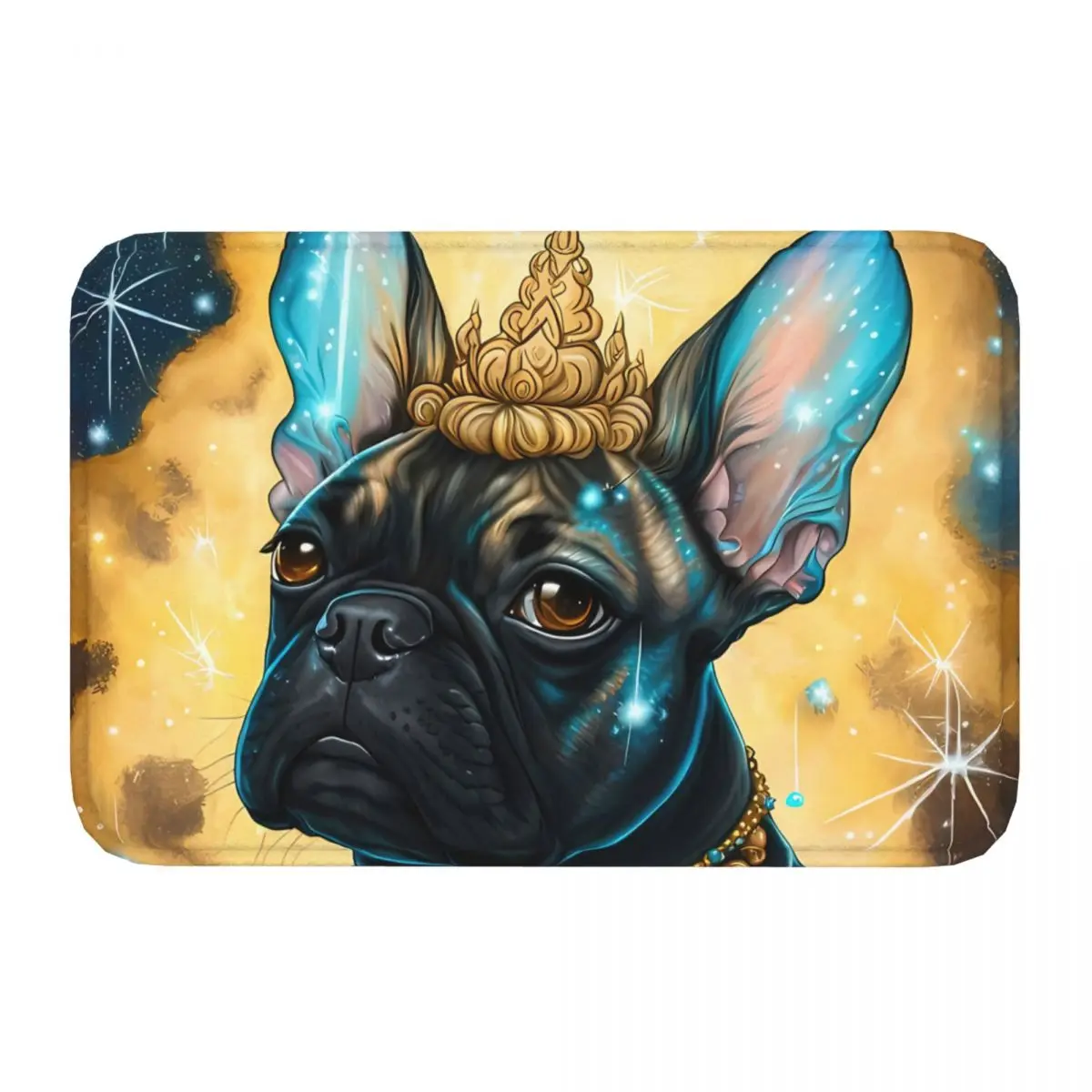 French Bulldog Puppy Dog Non-slip Doormat Kitchen Mat King Of Hallway Carpet Entrance Door Rug Indoor Decor