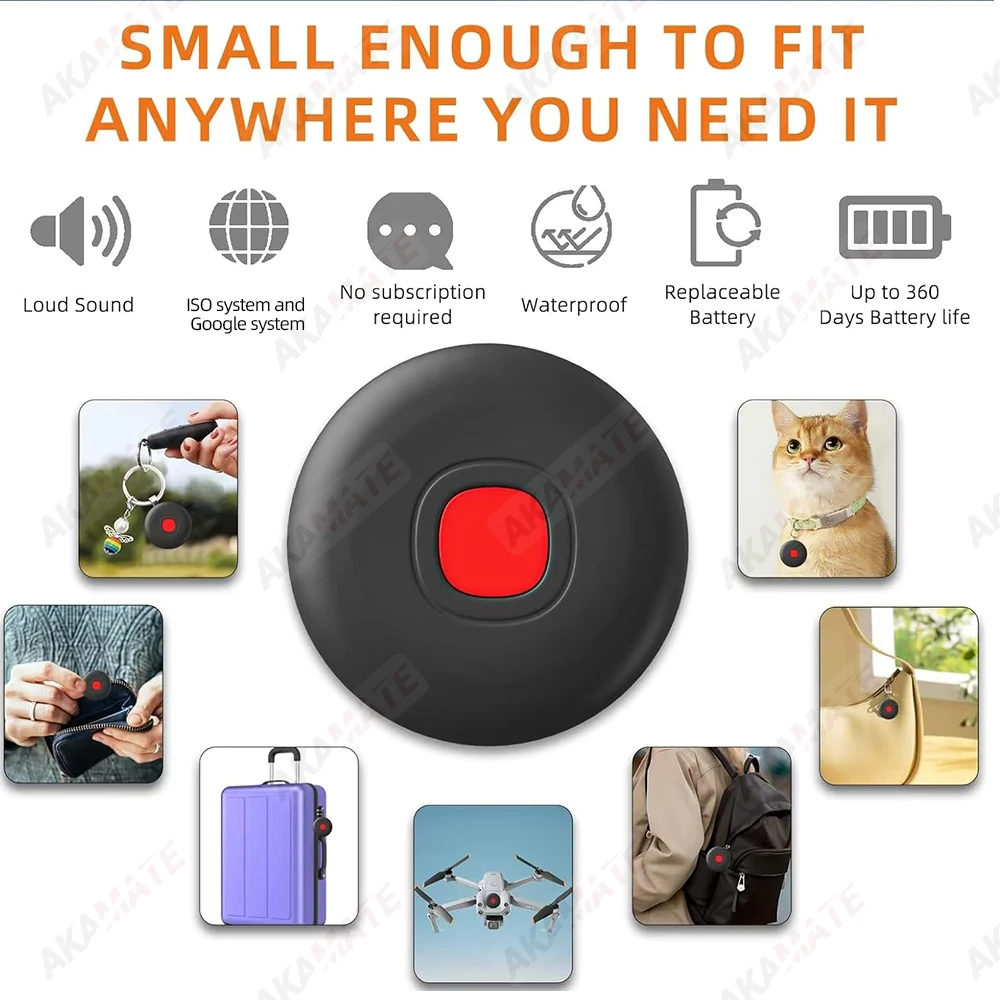 Dispositivo anti-smarrimento Trova la mia app Tracker Portafoglio chiave Localizzazione etichette bici Mini ricercatori disponibili Smart Tag per telefoni Android iPhone