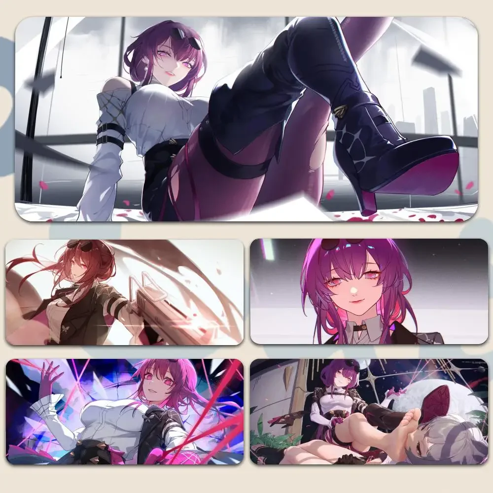 Kafka Honkai Star Rail Mousepad Large Gaming Mouse Pad LockEdge Thickened Computer Keyboard Table Desk Mat