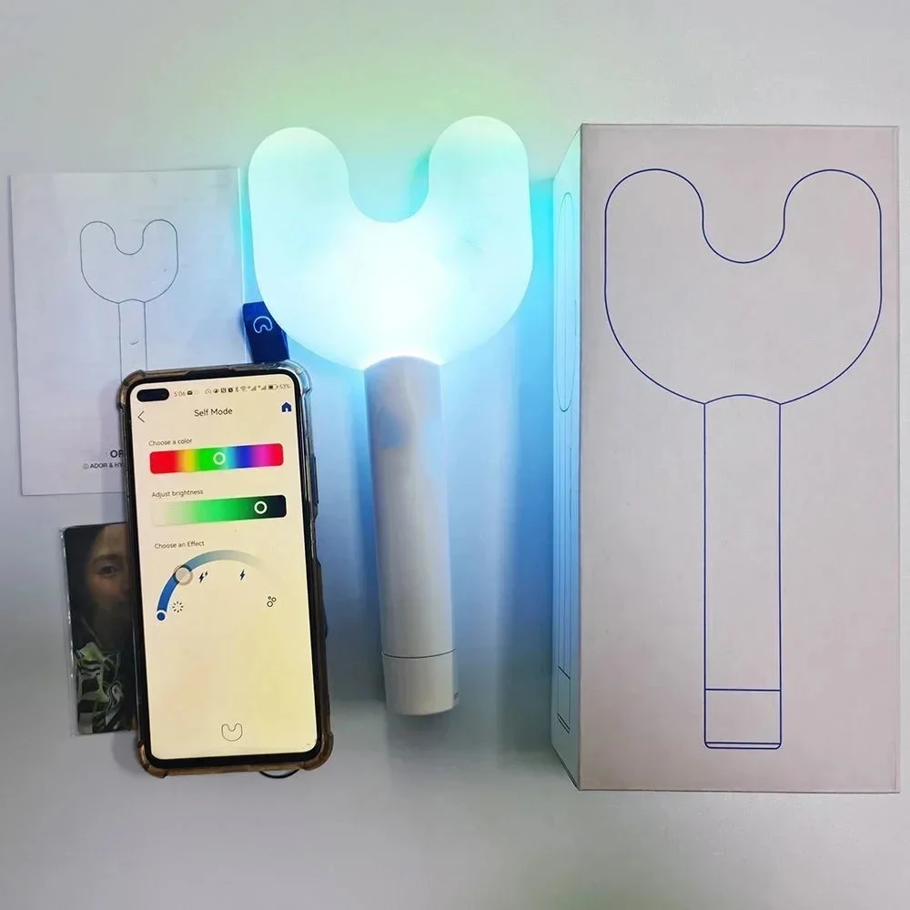 New Kpop NJ Lightstick With Bluetooth Hand Lamp Gidle Concert Hiphop Party NJ Light Stick Fluorescent Collection Toys