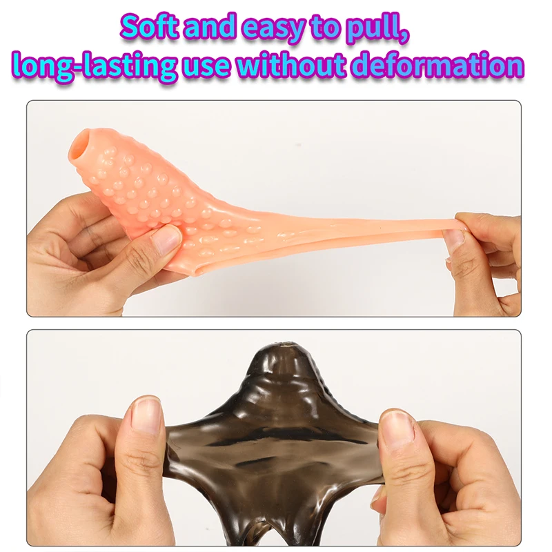 كم موسع القضيب القابل لإعادة الاستخدام للرجال ، تأخير القذف ، كم القضيب ، قضيب صناعي للذكور ، ألعاب جنسية للبالغين ، أكثر من 18 سلعة مثيرة #5