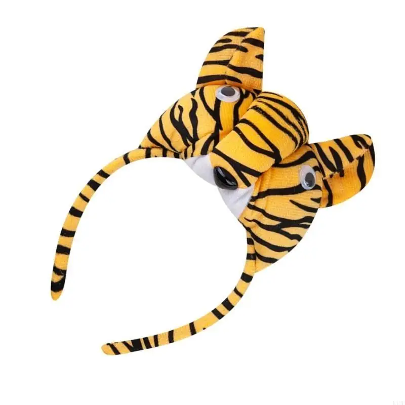 

1/3/4/5 Kids Animal Tigre Costume Set Tigre Ears Headband Bowtie,Tutu Tigre Tail Accessories for Halloween Cosplay Party