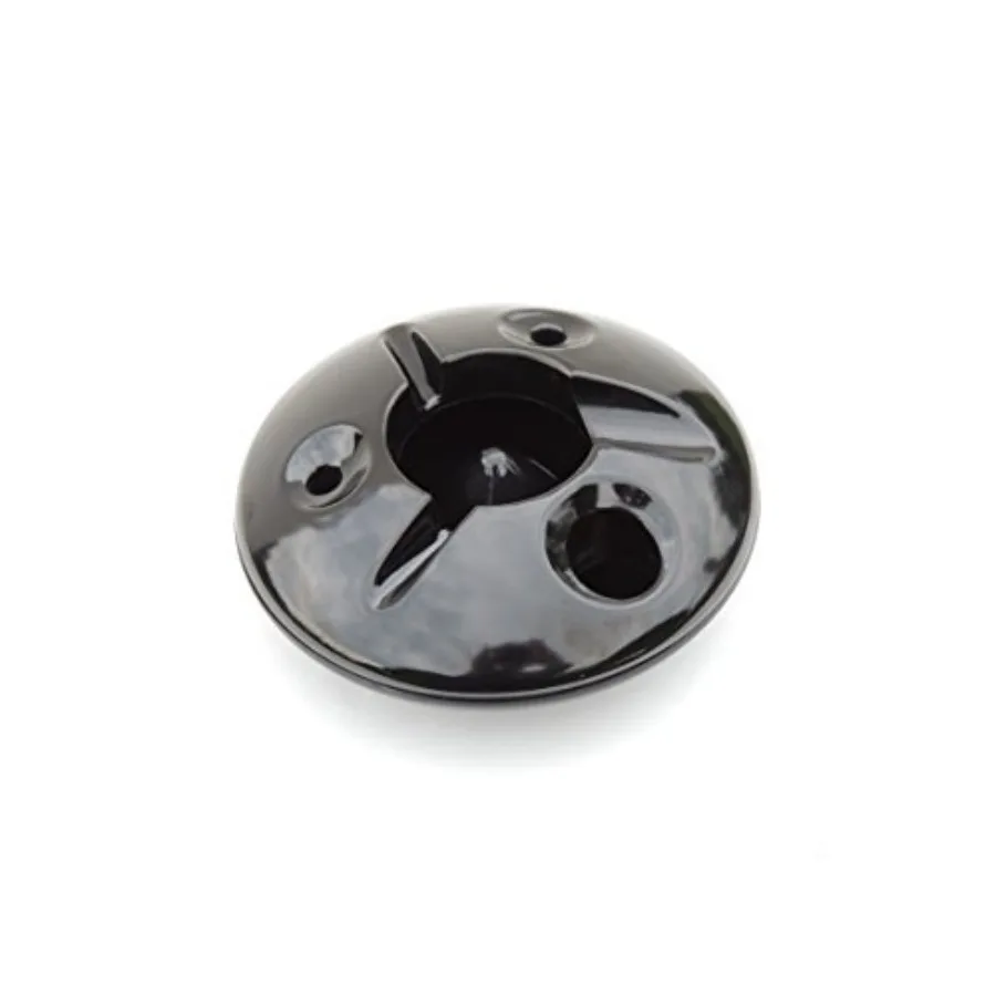 

5 Inch Commercial Quality Melamine Windproof Ashtray - Black