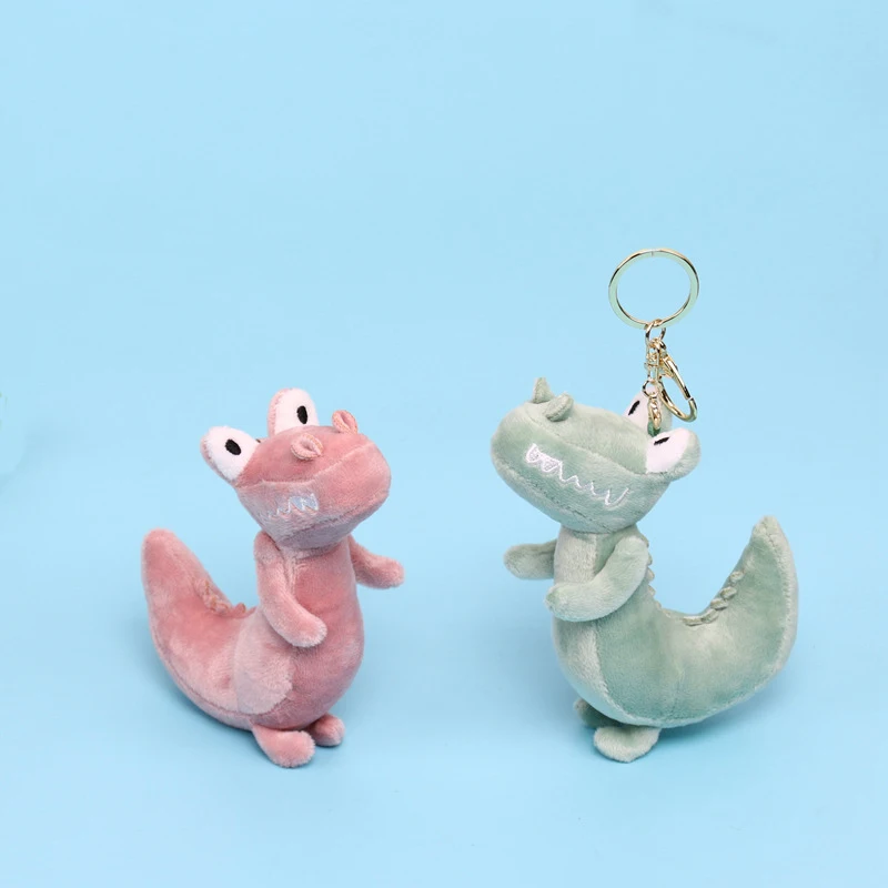 Porte-clés en peluche dinosaure dessin animé créatif pour enfants, pendentif animal mignon, peluche, garçons, filles, couple, sac, confrontbutter, cadeau, 13cm