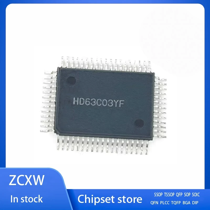 2PCS/LOT  NEW   HD63C03YF HD63C03Y HD63C03   QFP-64