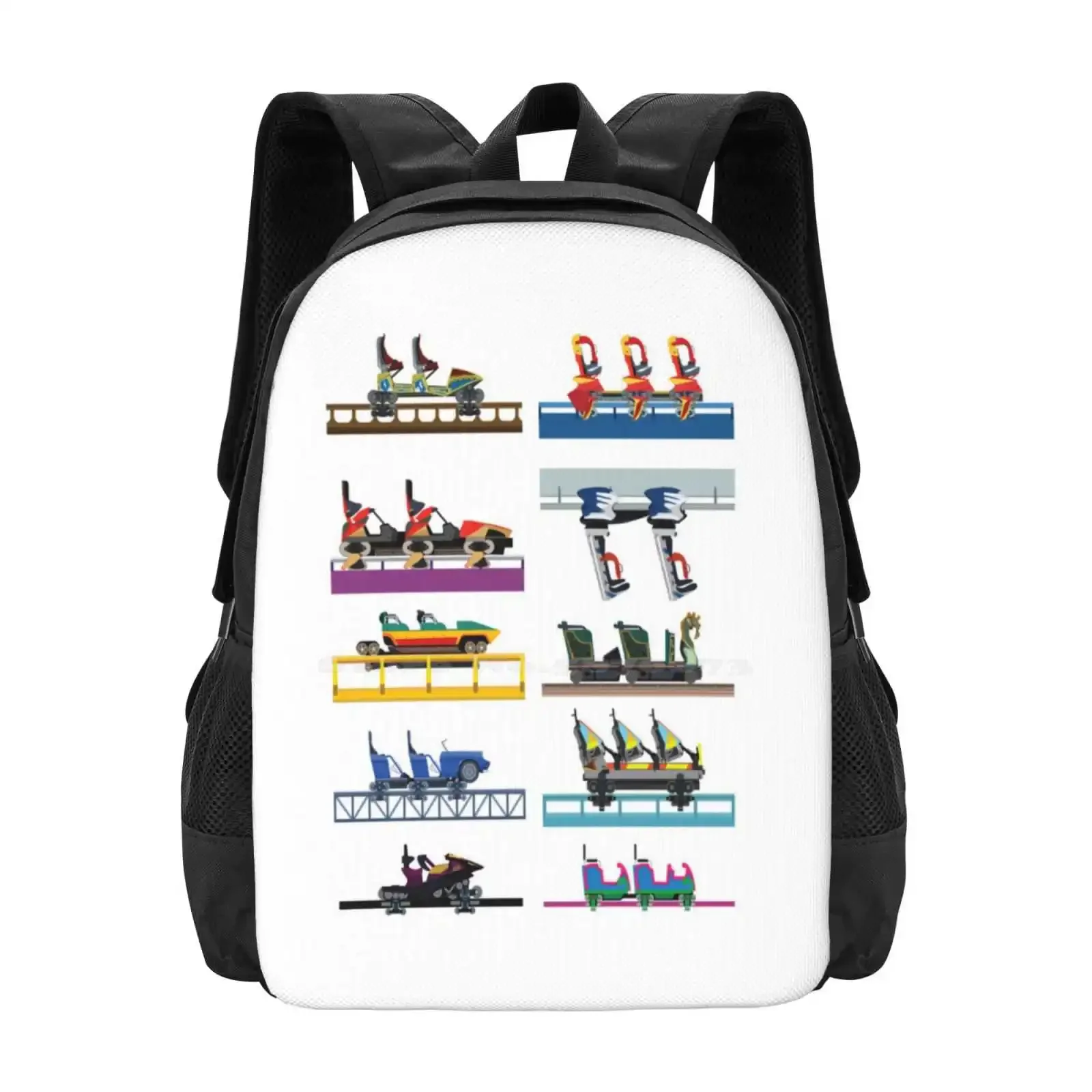 

Busch Gardens Williamsburg Coaster Car Design 2023 Hot Sale Schoolbag Backpack Fashion Bags Busch Gardens Williamsburg