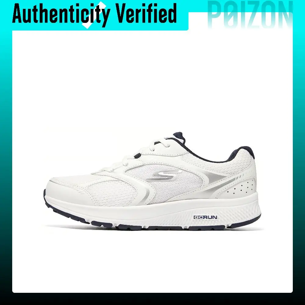 Skechers Go Run Consistent Fabric Cushioning Abrasion Resistant Low top Running Shoes Women's White 128280-WNV
