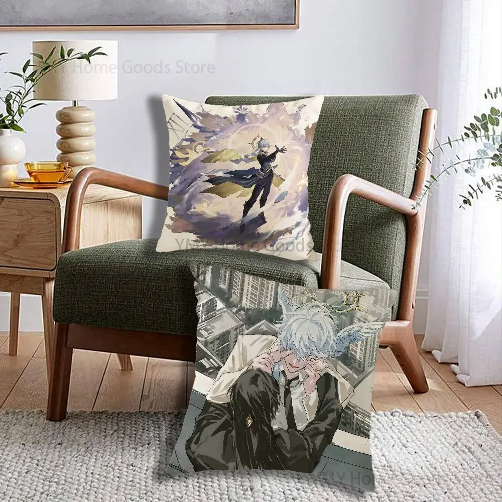 Charmony Dove Sunday H-Honkai Cartoon Printing Pillowcase Customized Pillow Cover for Sofa Home Decor