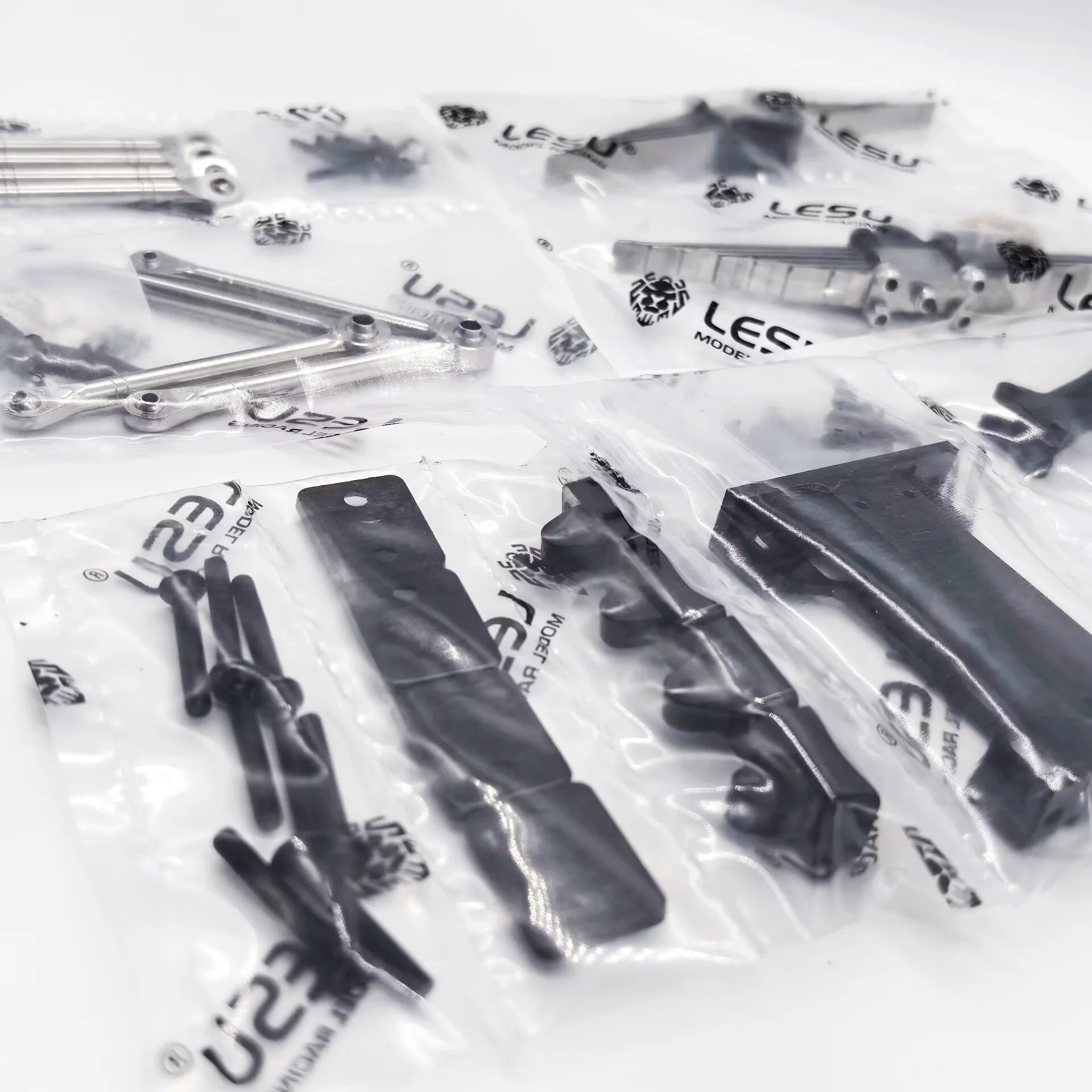 LESU 1/14 Truck rear suspension assembly 9MM raised X-8015  FOR Tamiya draghead mud head all metal fittings