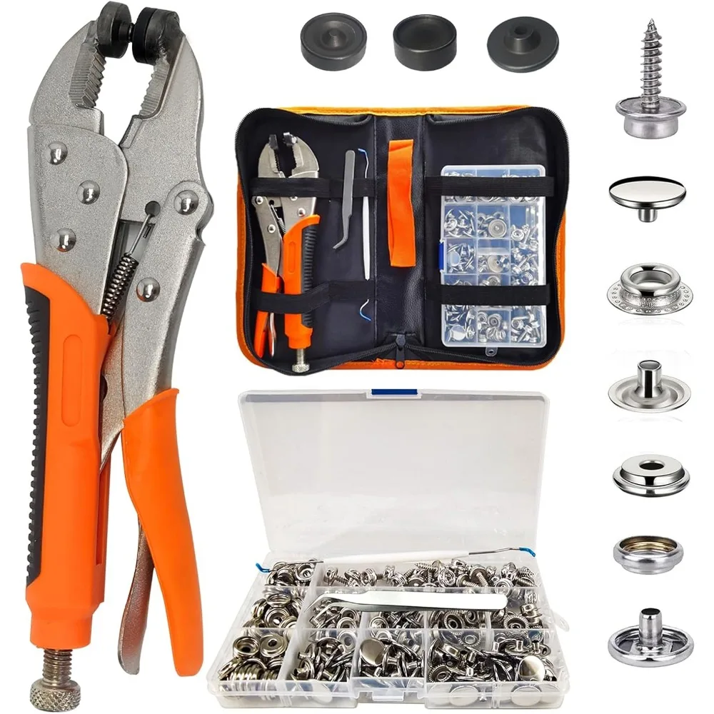 

Комплект сверхмощных морских застежек из нержавеющей стали с 60 фиксаторами 15 мм для чехлов, брезента, холстов и обивки