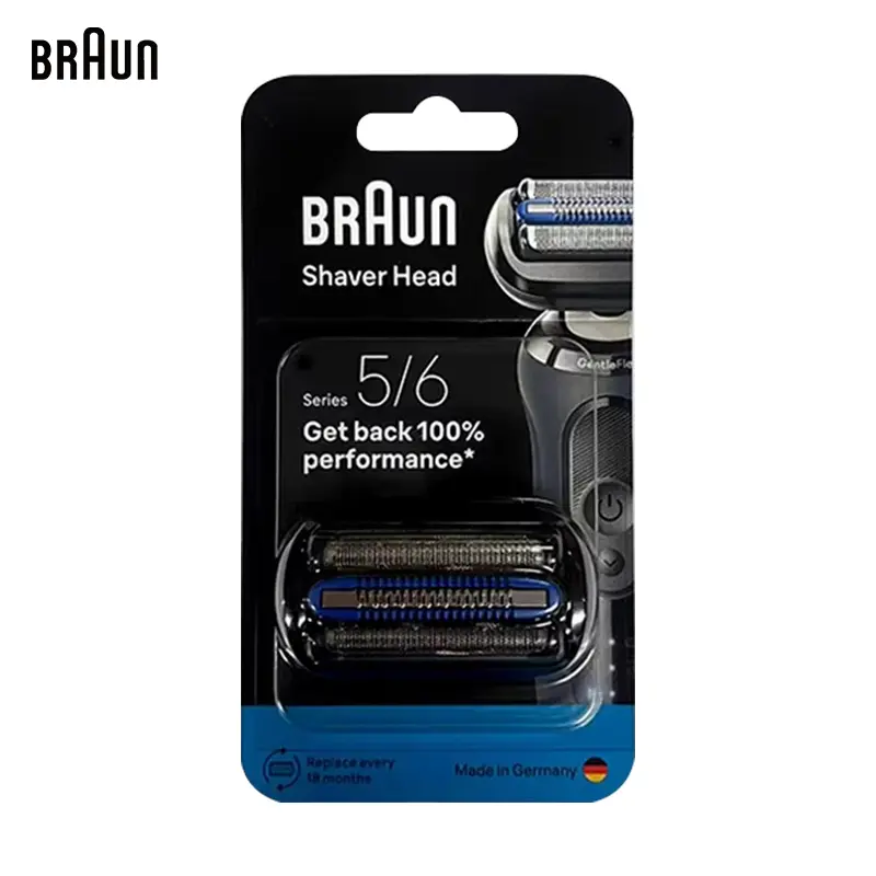 رأس حلاقة Braun 65B قابلة للاستبدال ومتوافقة مع 52-A1200s و53-A10012s و52-W4000cs و52-W1320vs - 6