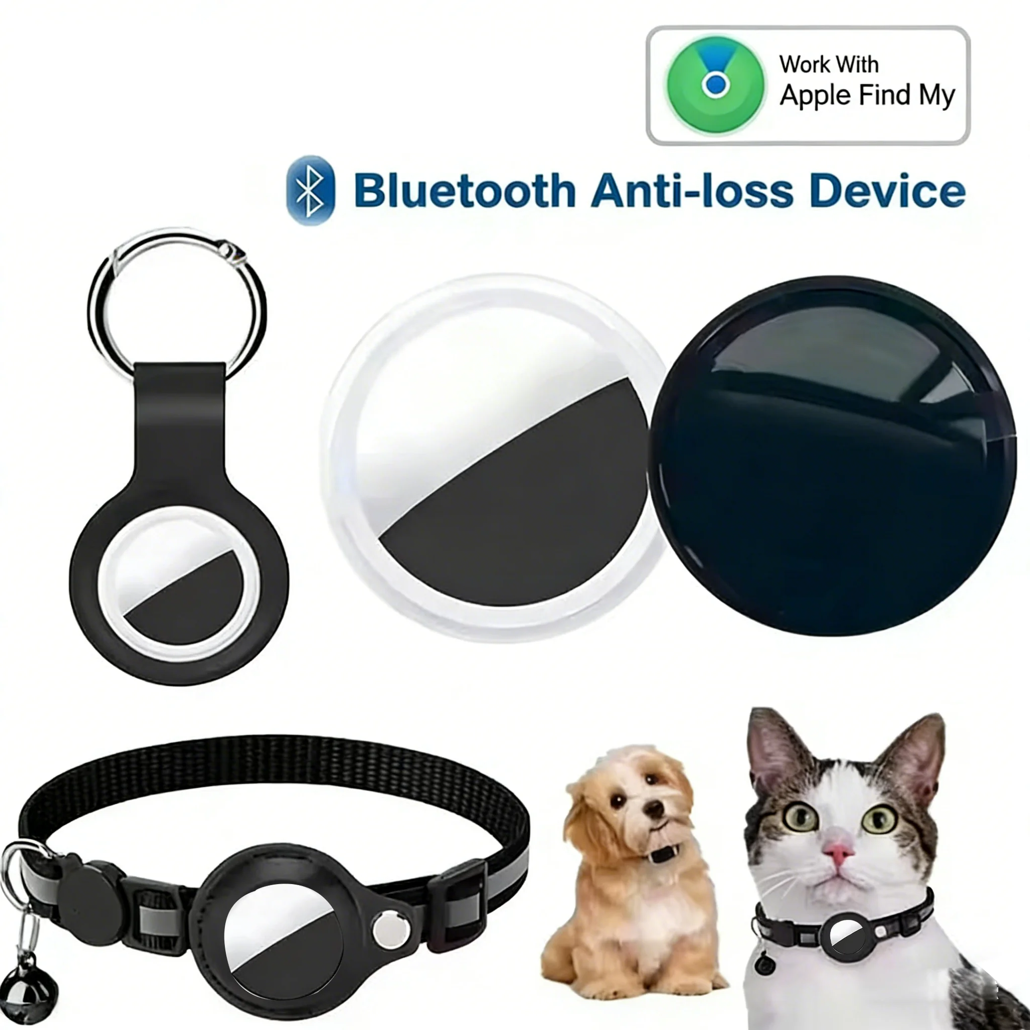

Mini Gps Tracker Smart Bluetooth Locator System FindMy App Air Tag Child Finder Bag Anti-Loss Pet Collar with Tracker