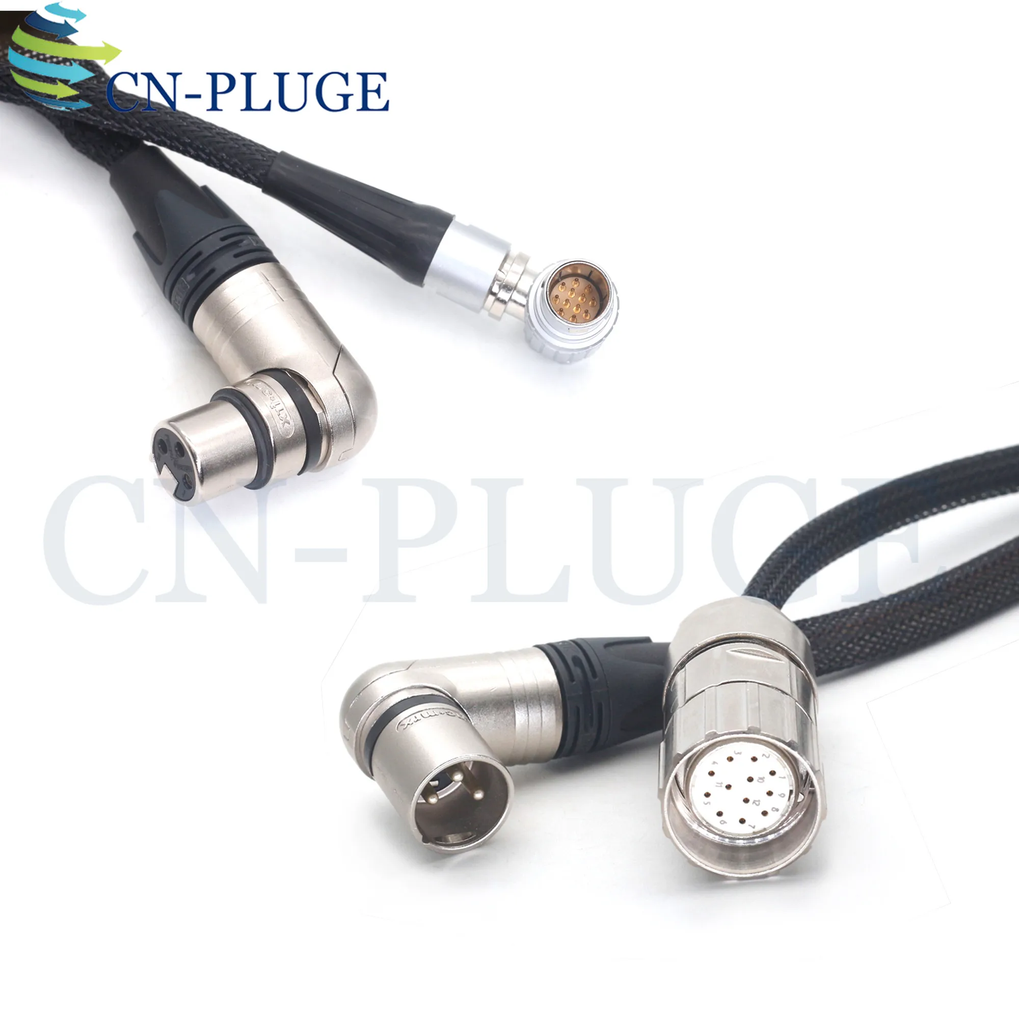 Moviebird Electric Telescopic Arm Remote Control Head XLR 3-Pin Power Cord +12-pin Signal Control Line Can be Customized Length