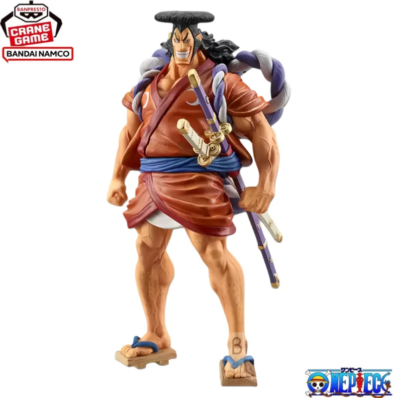 In Stock Bandai Original Banpresto One Piece Dxf Kozuki Oden Tashigi Kin Emon Action Figure Model Doll Brand New Boxed - view 2