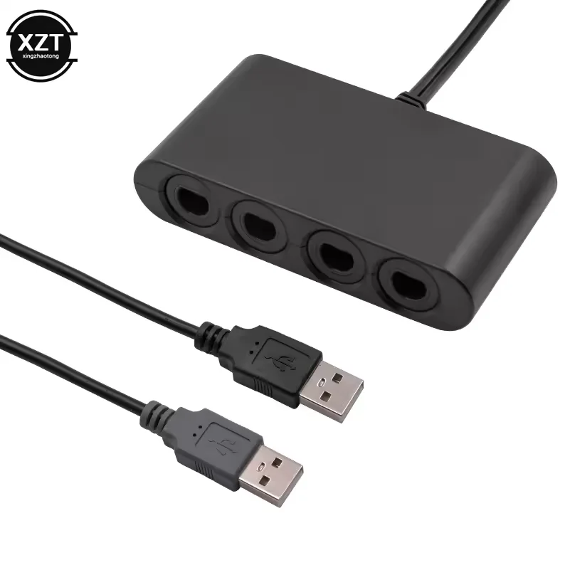 

4-портовый игровой конвертер для контроллера GameCube GC, USB-адаптер для Nintendo Switch, NGC/Wii U/ПК, аксессуары для игр Star Fighting