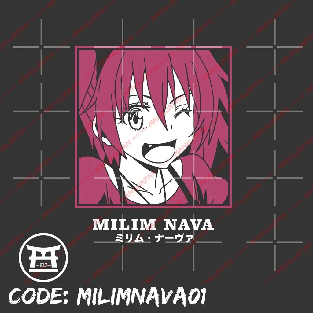 T-shirt distro anime MILIM NAVA - TENSEI SHITARA SLIME DATTA KEN 100% cotton combed 30s image 3