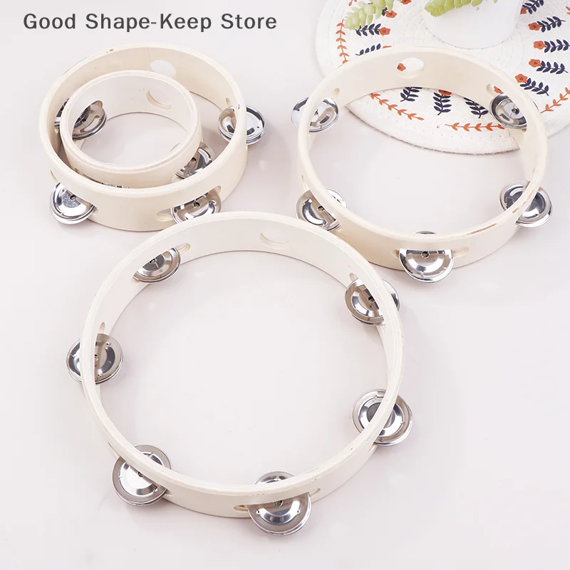 4/6/7/8 Zoll Handtrommeln Lernspielzeug Hand Holz Headless Tamburin Percussion Orff Musikinstrumente für Kinder