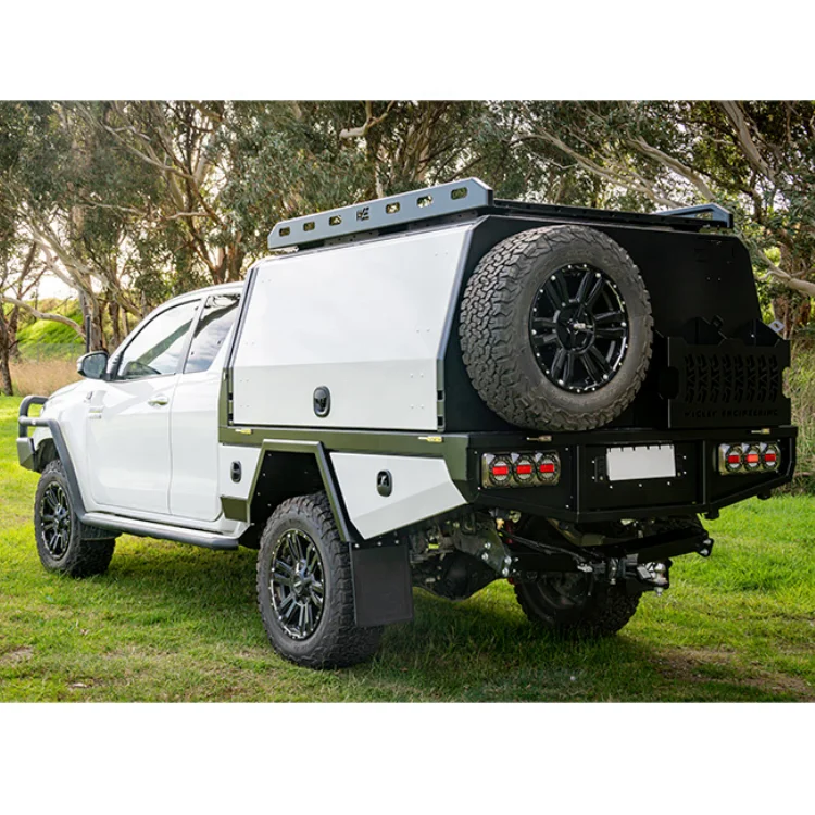 Customized Pickup Truck Cover Truck Canopy 4x4 Slide On Topper Camper Hardtop New 2024 aluminum ute canopy for sale