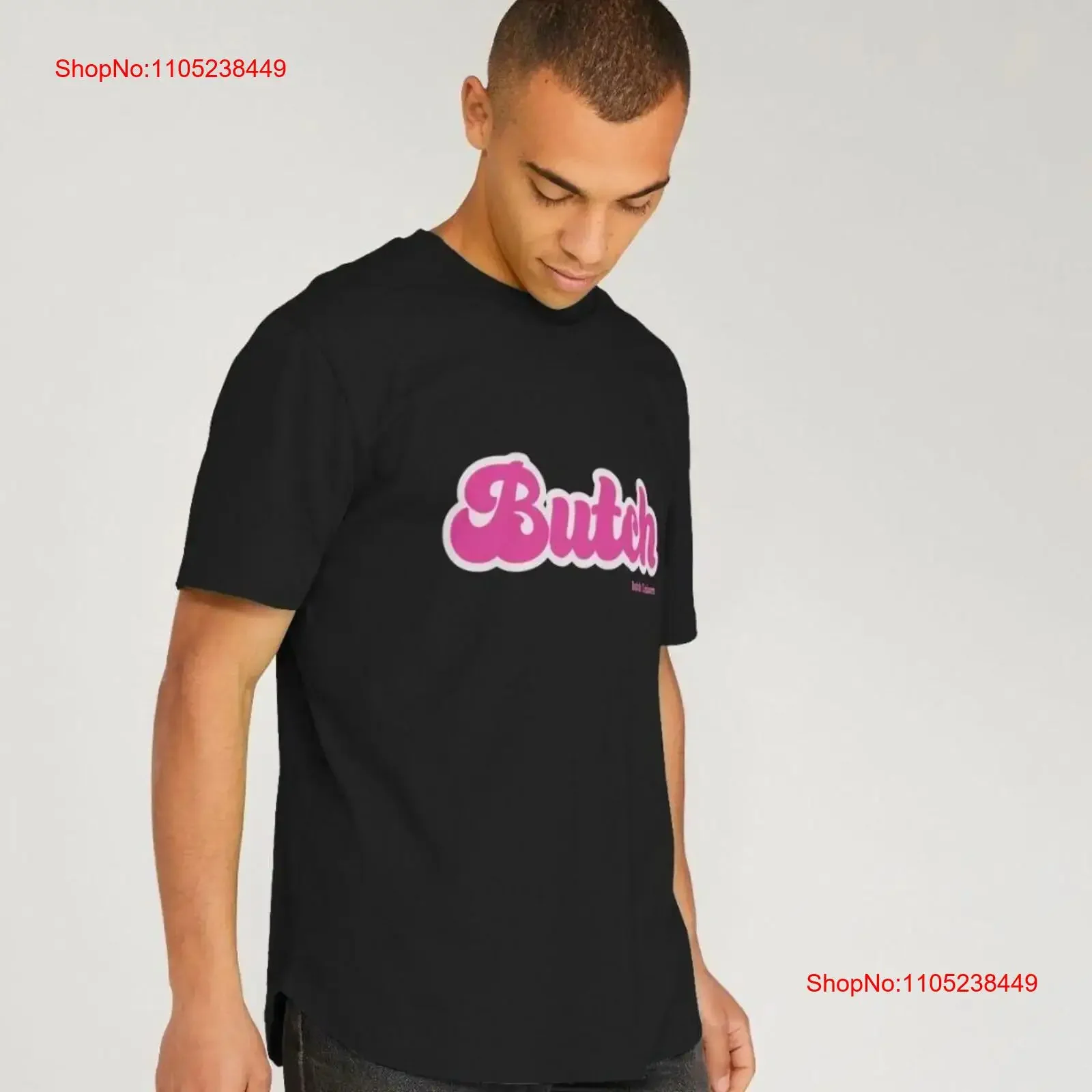 Butch Long line Organic T shirt vintage Washed Casual Unisex Breathable Top For Everyday Wear Slightly Stylish graphic