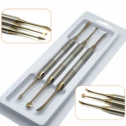 3Pcs Dental Titanium Elevator Implant Periosteal Separator Retractor Tool for Oral Surgery Reflecting And Splitting Assistance