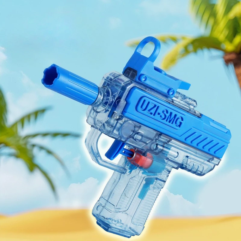 UZI Water Gun Manual Pistol Mini Water Gun Toy Outdoor Beach Pool Water Gun Summer Water Blaster Toy Gift